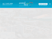 Tablet Screenshot of coralsea-apartments.com